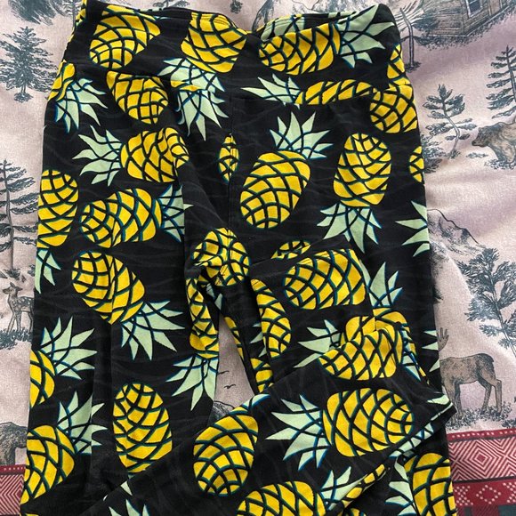 Pineapple Lularoe Leggings OS - Picture 1 of 2
